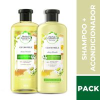 Pack Acondicionador HERBAL ESSENCES Manzanilla Frasco 400ml + Shampoo HERBAL ESSENCES Manzanilla Frasco 400ml
