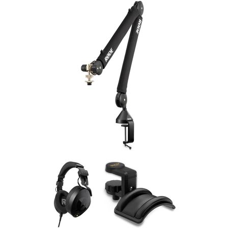 Rode PSA1+ Pro Studio Boom/Arm Kit con auriculares profesionales NTH-100