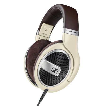 Sennheiser HD-599 Audífonos alrededor de la oreja (marfil mate)