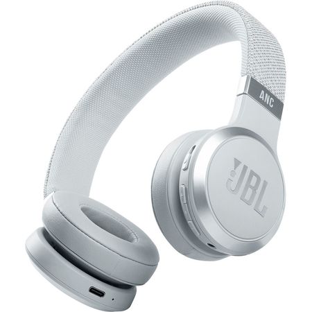 JBL Live 460NC Auriculares intrauditivos inalámbricos con cancelación de ruido (blanco)