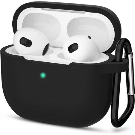 CASE COLOR NEGRO ENTERO PARA AIRPODS DE 3RA GENERACION