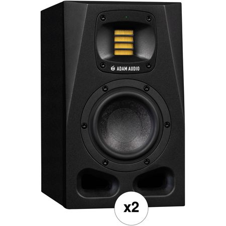 Adam Professional Audio A4V 130W 4" Active 2-Way Nearfield Studio Monitor Kit (par)