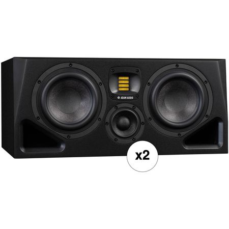 Adam Professional Audio A77H 340W Dual 7" Active 3-Way Midfield Studio Monitor Kit (par)