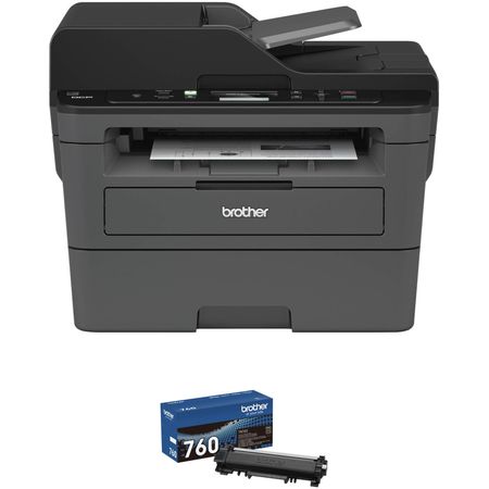 Brother DCP-L2550DW Impresora láser monocromática todo en uno con kit de tóner negro de alto rend...