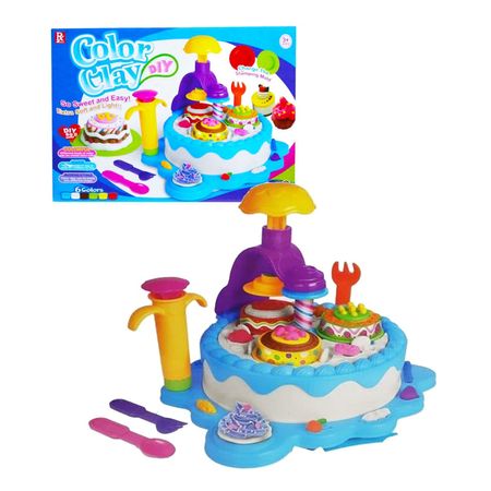 Juguete Set de Pastel de Plastilina Moldeable