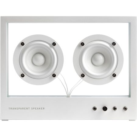 Altavoz Bluetooth transparente pequeño transparente (blanco)