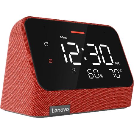 Lenovo Smart Clock Essential con Amazon Alexa (rojo arcilla)