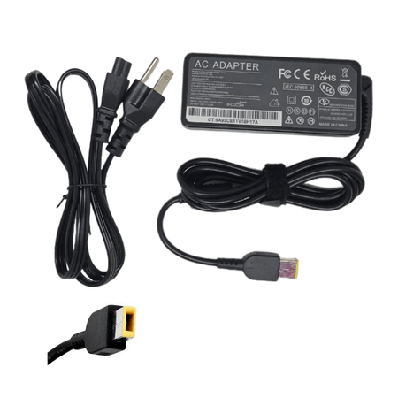 Cargador De Laptop Genérico Punta Rectangular 20V 3.25A 65W