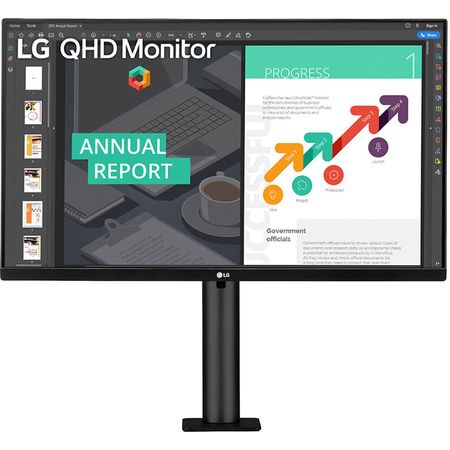 LG 27BN88Q-B Monitor IPS 16:9 de 27" con soporte ergonómico