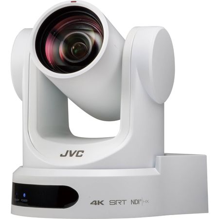 JVC KY-PZ400N 4K NDI|HX PTZ Cámara remota con zoom óptico de 12x (Blanco)