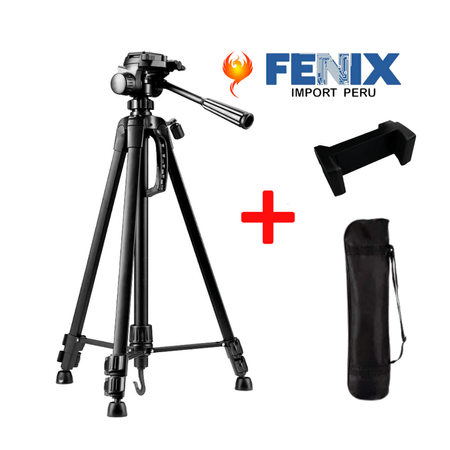 Trípode Profesional 1.60m Cámara/celulares + Adaptador&funda