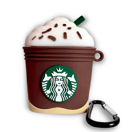 Case Para Airpods Clasicos Diseño Starbucks Marron