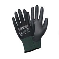 Guante Eternity Palma Pu Negro Talla 8 por 3 Pares