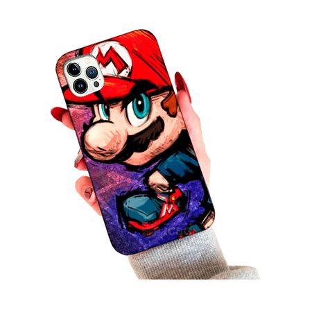 Case Premium Mario Bros con relieve para iPhone 13