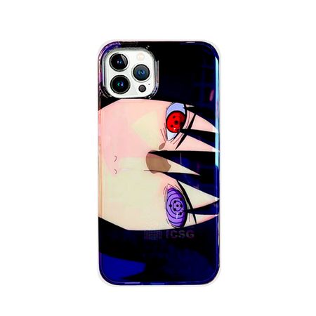 Case Premium con relieve Manga Sasuke Naruto para iPhone 14 Plus