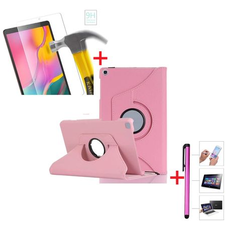 Funda Giratoria + Mica Vidrio + Lapiz Tactil Para Samsung Tab A 8.0 2019 SM-T290