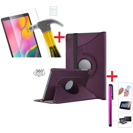 Funda Giratoria + Mica Vidrio + Lapiz Tactil Para Samsung Tab A 10.1 2019 SM-T510