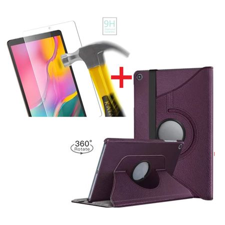 Funda Case Giratoria + Mica Vidrio Templado Para Samsung Tab A 10.1 2019 SM-T510