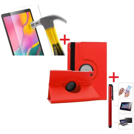 Funda Giratoria + Mica Vidrio + Lapiz Tactil Para Samsung Tab A 10.1 2019 SM-T510