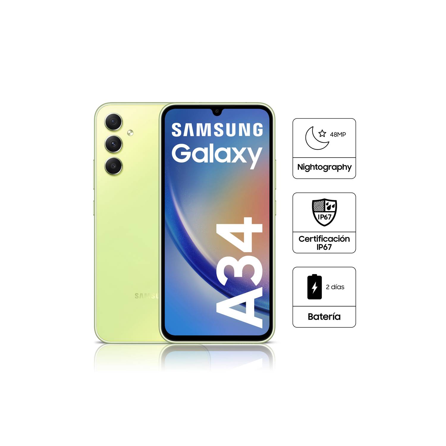 Samsung Galaxy A34 5G RAM 8GB 256GB Lime
