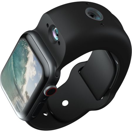 Wristcam Video Watch Band para Apple Watch (42/44/45 mm, negro)