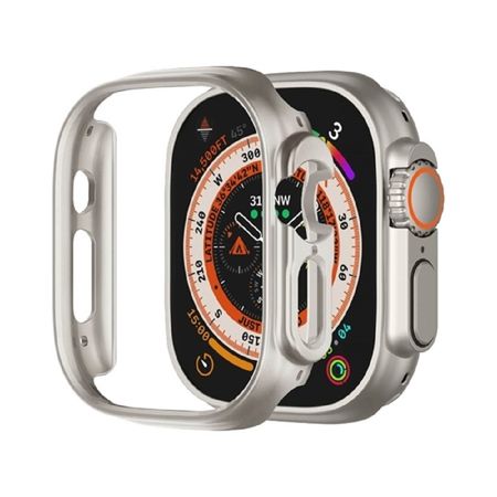 Case + vidrio para smartwatch 49mm - Plateado