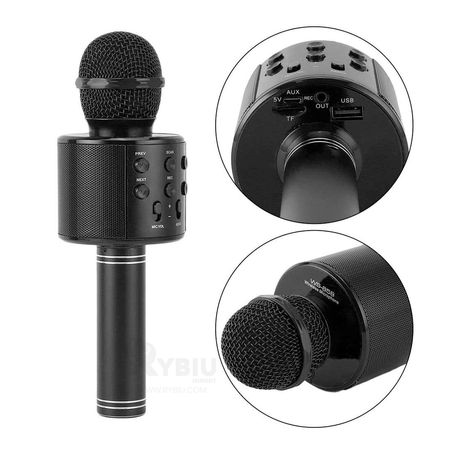 Microfono Black Karaoke Bluetooth