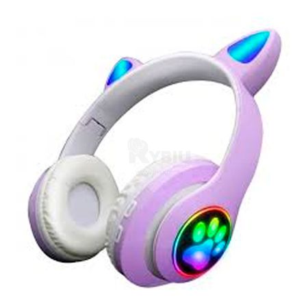 Audifono Cat Bluetooth Color Morado