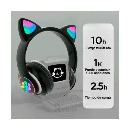 Bluetooth Audifonos Inalambricos Color Negro