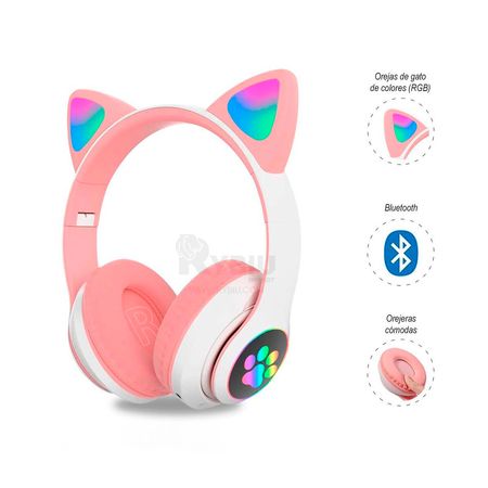 Audifono Cat Bluetooth Color Rosado