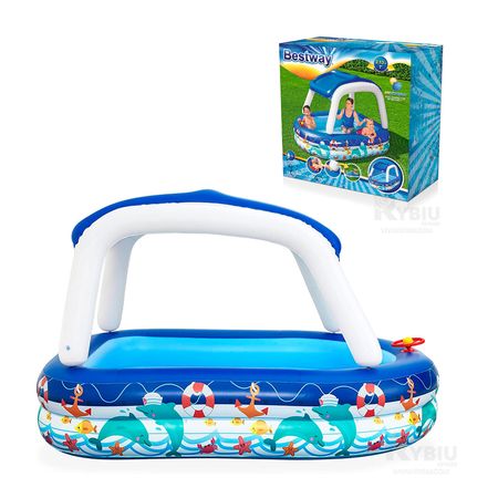 Piscina Inflable con Toldo Desmontable