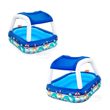 Piscina para Pequeños con Techo Multicolor