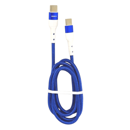 Cable Tipo C a Tipo C Romax 35W Carga Rápida Xiaomi ZTE Azul Marino