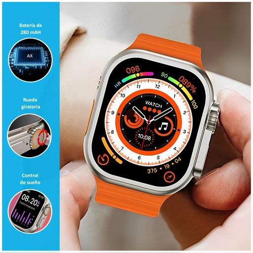 SmartWatch Hello Watch 3 Ultra Alta Gama-Reloj Inteligente - Naranja  GENERICO