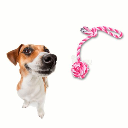 Soga Masticable para Jalar Color Rosado