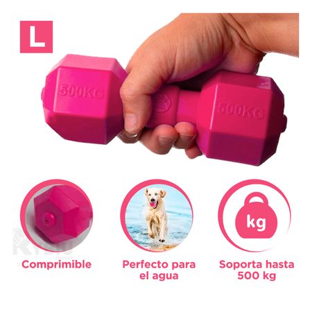 Pesas para Perros Juguete Lion Rosado L