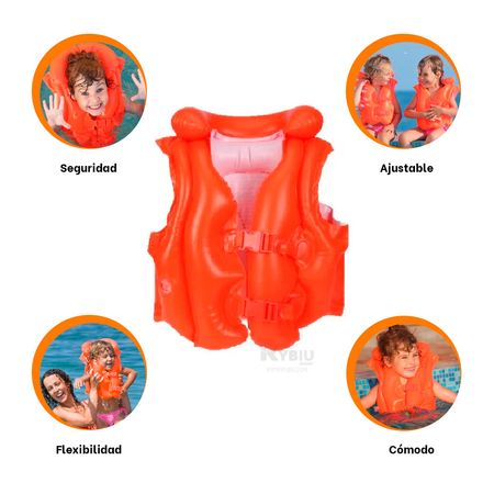 Chaleco inflable para Usarlo en Piscina