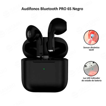 Audífonos Bluetooth Inalámbricos Pro 6s Negro