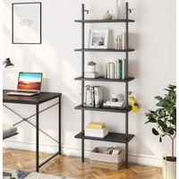 Librero de Pared Industrial Jetsa Ventitas Perú Negro