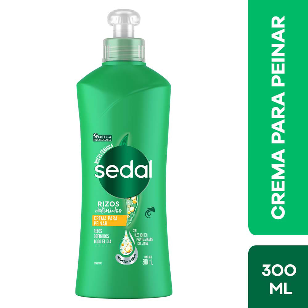 Crema para Peinar SEDAL Rizos Definidos Frasco 300ml