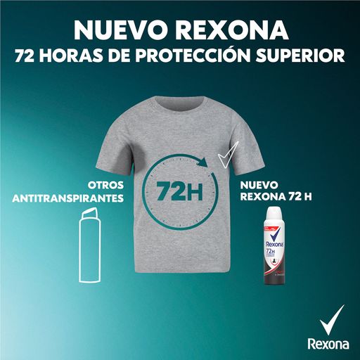 Desodorante en Aerosol para Mujer Rexona Antibacterial Invisible Frasc