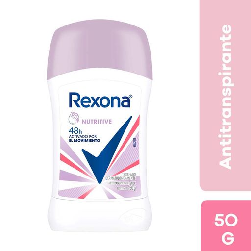 Rexona Desodorante Antitranspirante en Barra Mujer Nutritivo Por 50gr