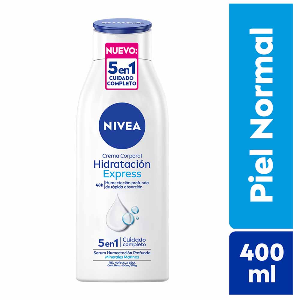 Crema Corporal NIVEA Hidratación Express (Piel Normal) - Frasco 400ml