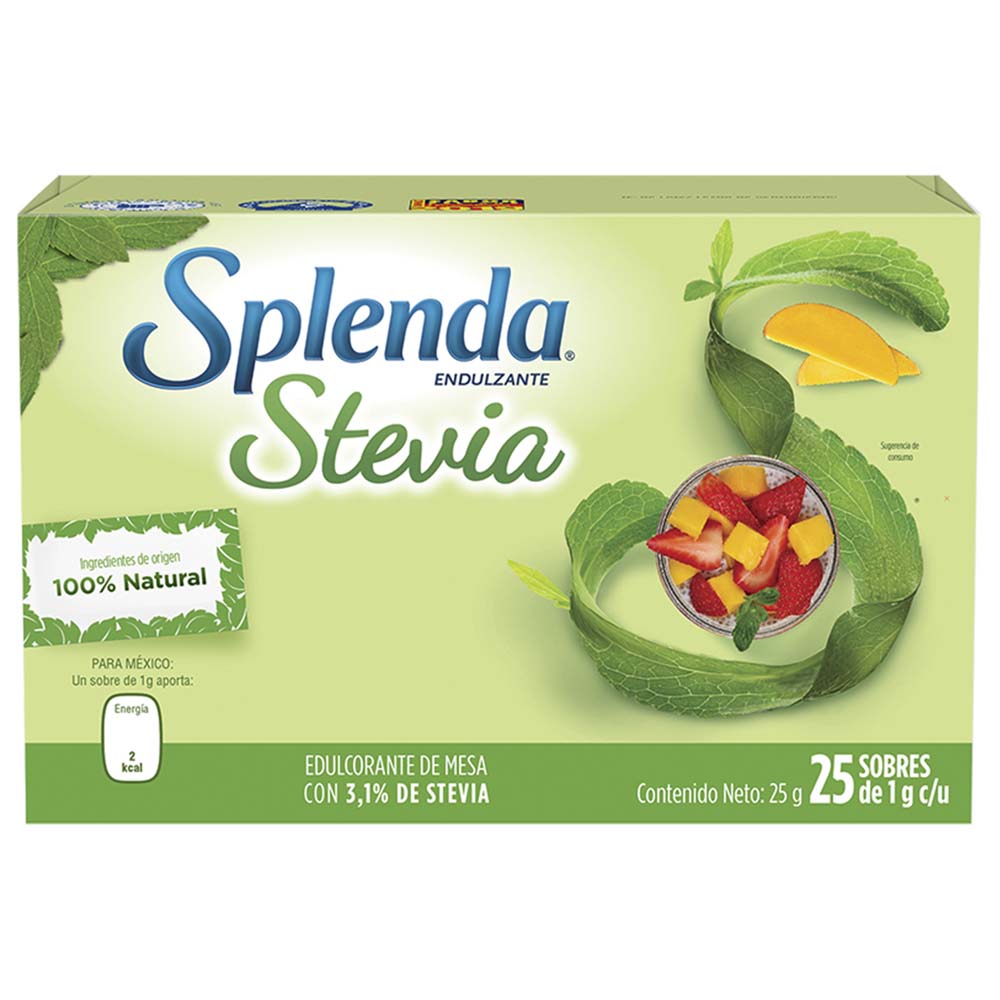 Endulzante Stevia SPLENDA Caja 25u