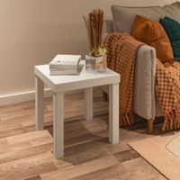 Mesa Lateral Moderna Iris Blanco