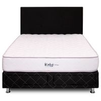 Dormitorio EL CISNE Kaly Negro 2 Plazas + 2 Cajones