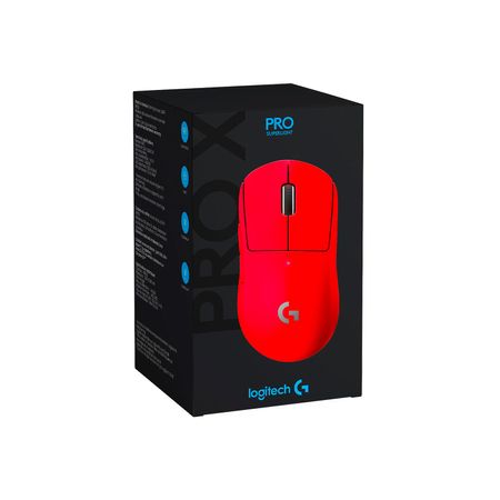 Mouse Logitech G Pro X Superlight Wireleess Lightspeedd Hero 25K Red