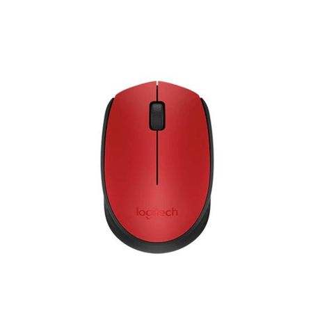 Mouse Inalámbrico Logitech M170 Rojo Y Negro