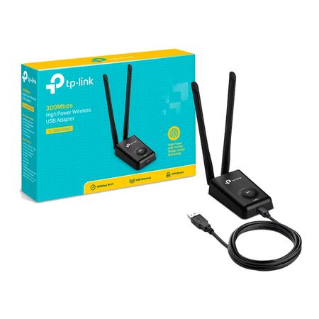 Adaptador USB TP LINK WN8200ND Inalambrico 300MBPS 2 Antenas Rompe Muro