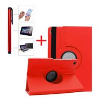 Funda Giratoria 360 y Lapiz Optico Tactil Rojo Para Samsung Tab S5e 10.5 T720